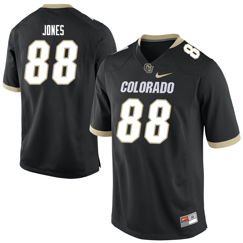 Men #88 Darrion Jones Colorado Buffaloes College Football Jerseys Sale-Black - Click Image to Close